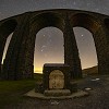 Ribblehead Viaduct Monument and stars